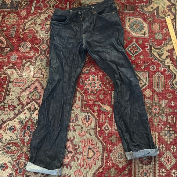 Uniqlo Other - Uniqlo Dark Blue Selvedge Denim Jeans
